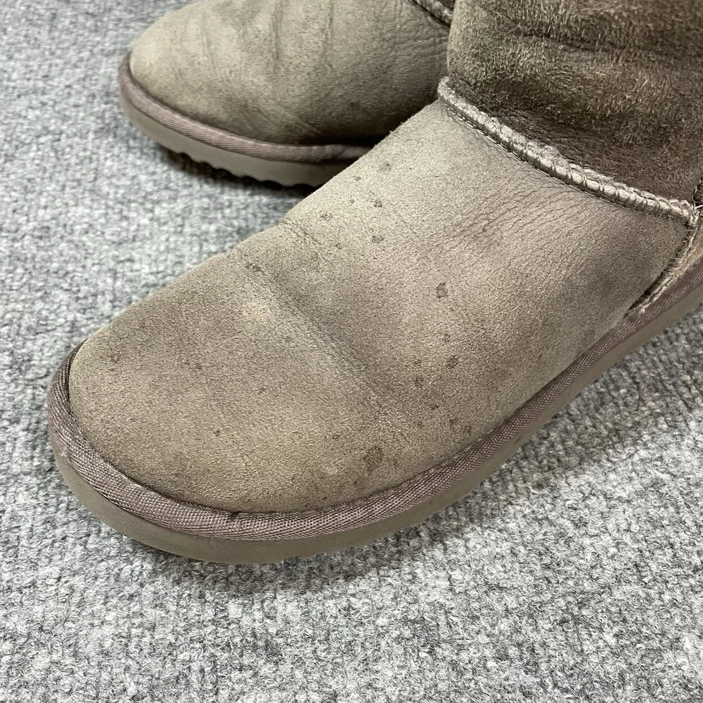 UGG Boots Classic Tall Women's Size 6 Grey Gray Pullon Sheepskin Shoes Warm Cozy